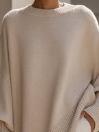 Wool Blend Sweater – Casual Wear, Office Style