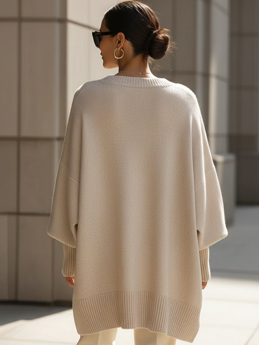Wool Blend Sweater – Casual Wear, Office Style