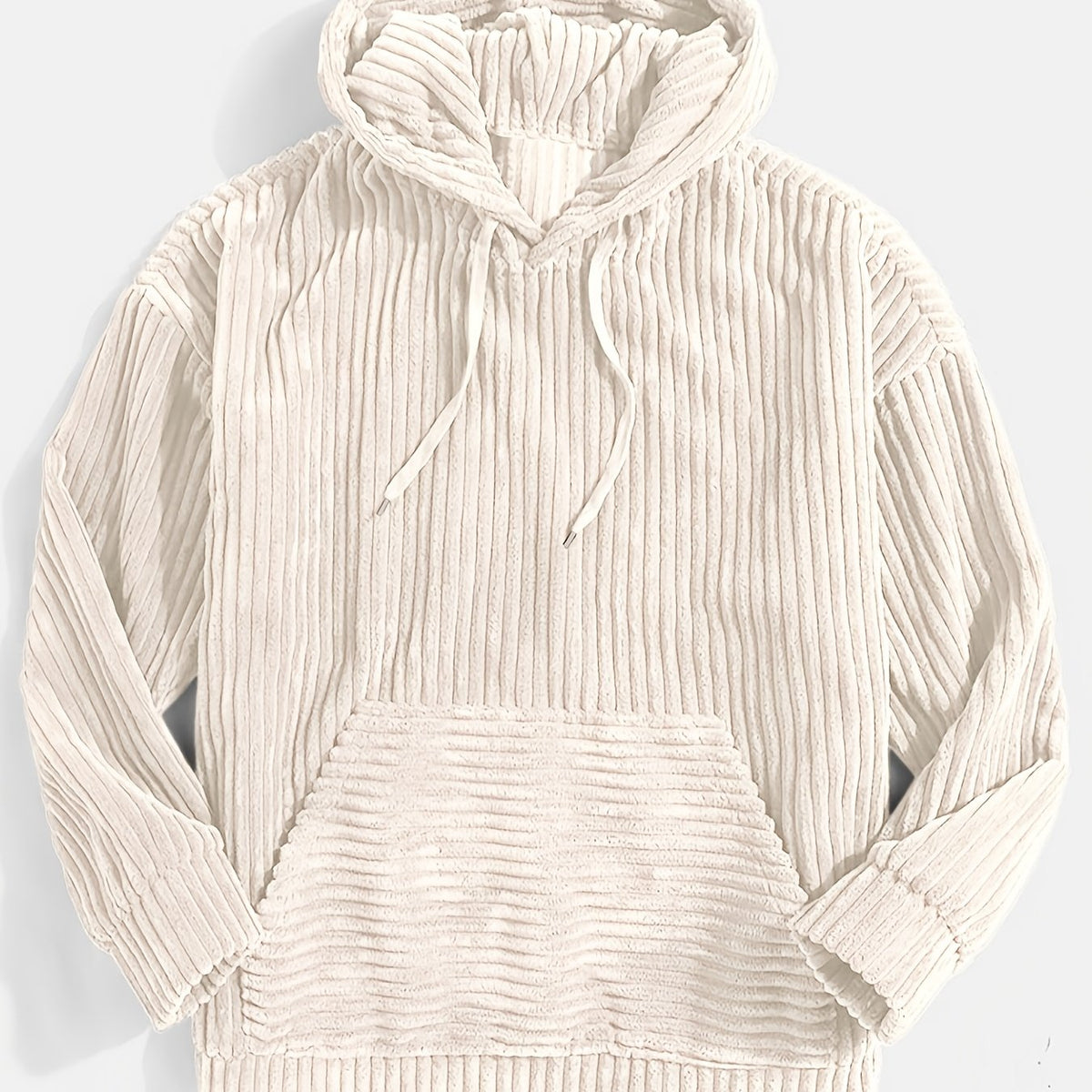 Ribbed Pullover Hoodie – Casual Wear, Everyday Comfort