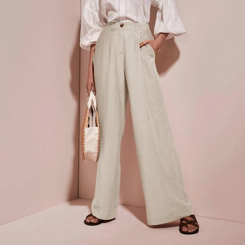 Linen Summer Trousers for Men | Lightweight Casual Pants for Warm Weather