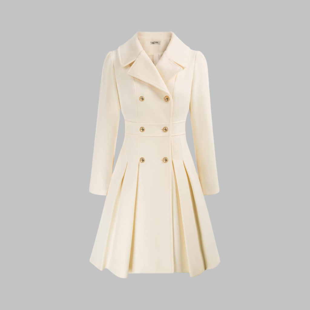 Double-Breasted Coat for Women – Stylish Longline Outerwear for Work & Everyday Wear