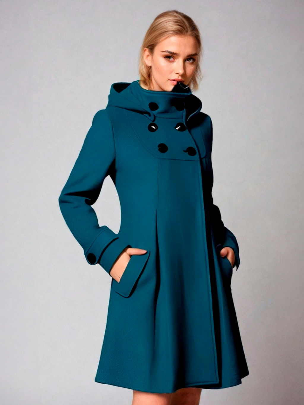 Funnel-Neck Coat – Casual Wear, Office Style