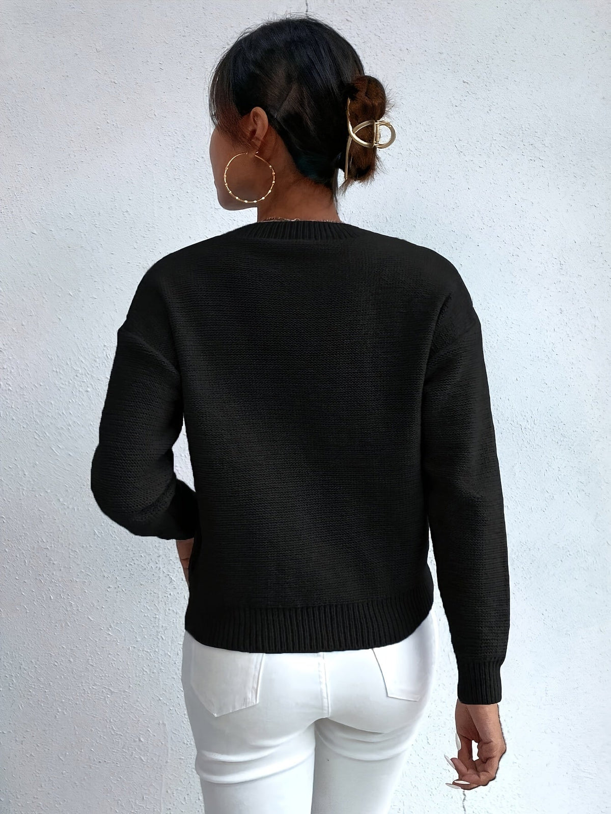 Chunky Cable-Knit Sweater – Casual Wear, Cozy Layering