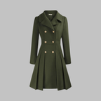 Double-Breasted Coat for Women – Stylish Longline Outerwear for Work & Everyday Wear