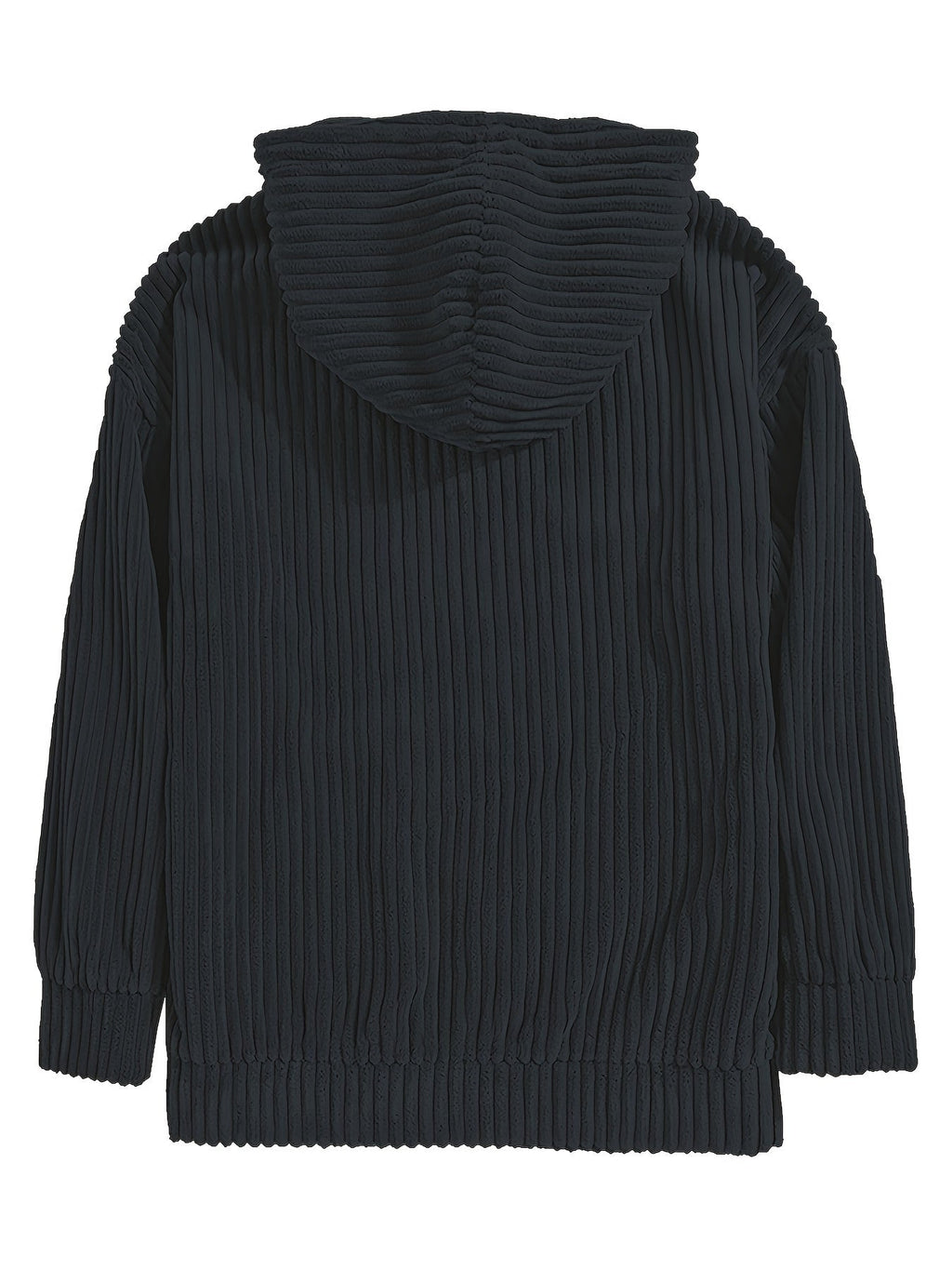 Ribbed Pullover Hoodie – Casual Wear, Everyday Comfort