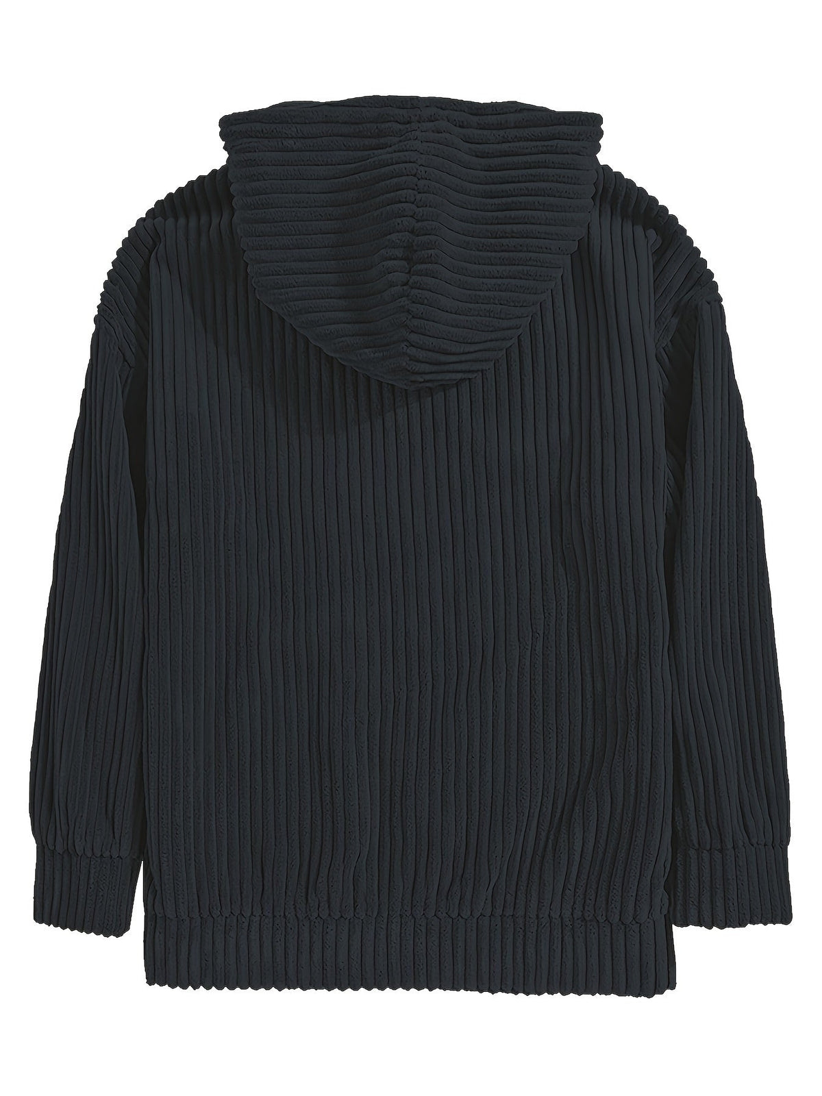 Ribbed Pullover Hoodie – Casual Wear, Everyday Comfort