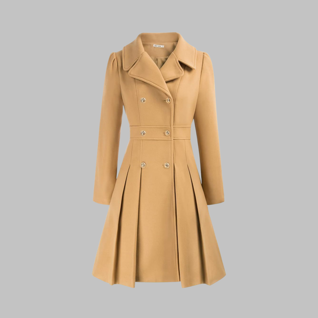 Double-Breasted Coat for Women – Stylish Longline Outerwear for Work & Everyday Wear