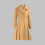 Double-Breasted Coat for Women – Stylish Longline Outerwear for Work & Everyday Wear