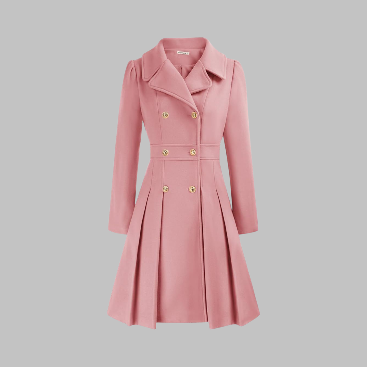 Double-Breasted Coat for Women – Stylish Longline Outerwear for Work & Everyday Wear
