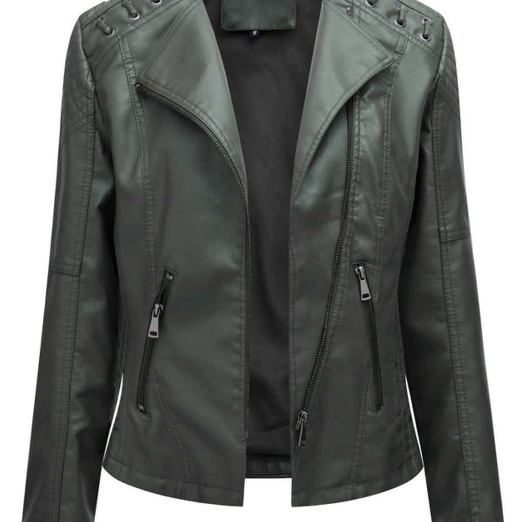 Sleek Moto Jacket – Casual Wear, Stylish Layering