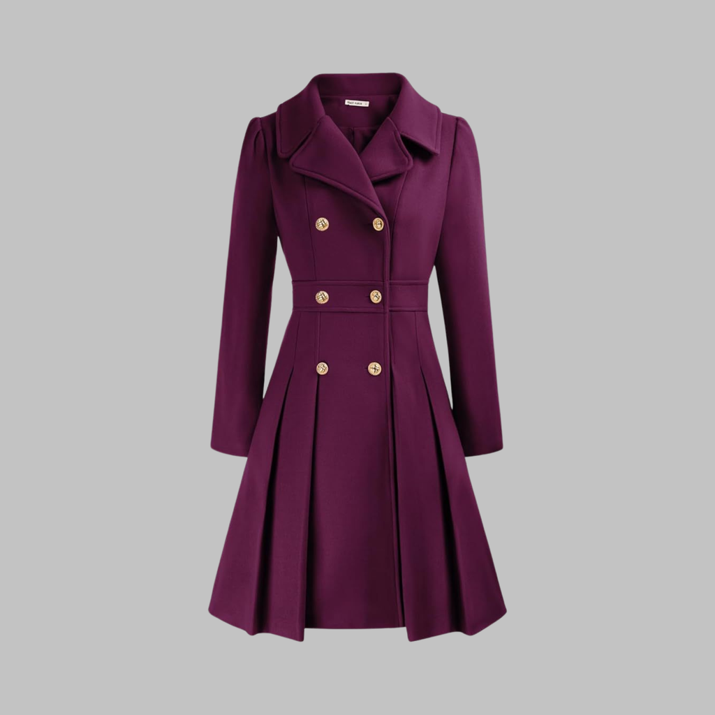 Double-Breasted Coat for Women – Stylish Longline Outerwear for Work & Everyday Wear