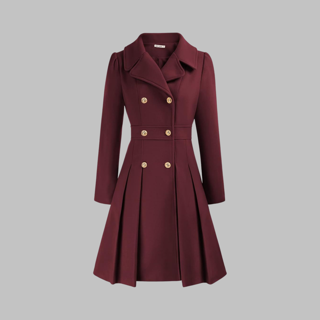Double-Breasted Coat for Women – Stylish Longline Outerwear for Work & Everyday Wear