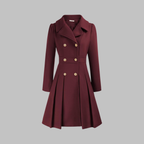 Double-Breasted Coat for Women – Stylish Longline Outerwear for Work & Everyday Wear