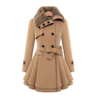 Vintage Flair Trench Coat – Casual, Office