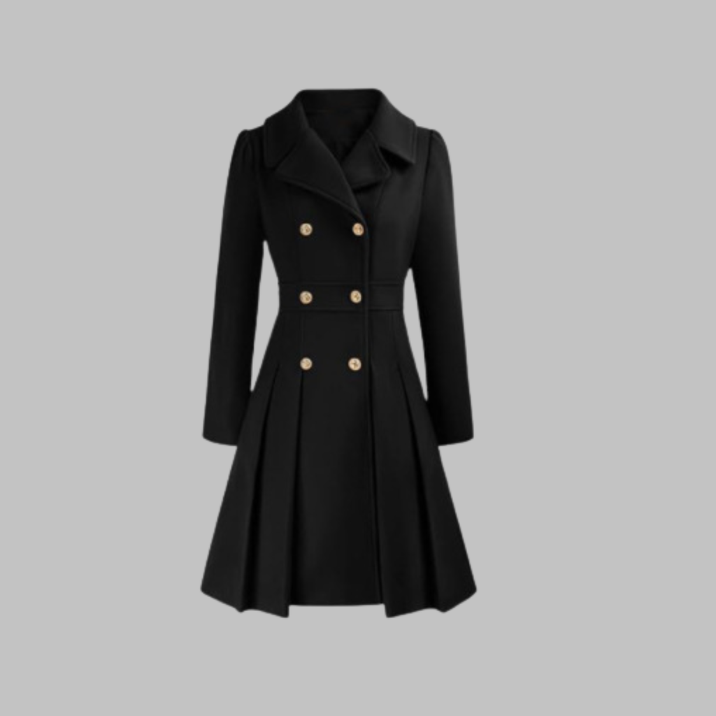 Double-Breasted Coat for Women – Stylish Longline Outerwear for Work & Everyday Wear