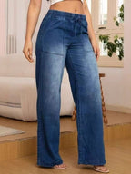 Women's Relaxed Wide-Leg Jeans – Casual Wear, Everyday Comfort