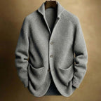 Ribbed Wool Cardigan – Casual Wear, Layering
