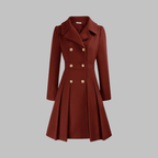 Double-Breasted Coat for Women – Stylish Longline Outerwear for Work & Everyday Wear