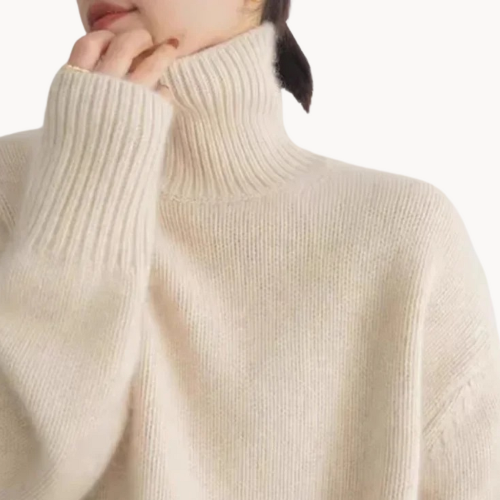 Cashmere Turtleneck Sweater – Casual Wear, Office Style