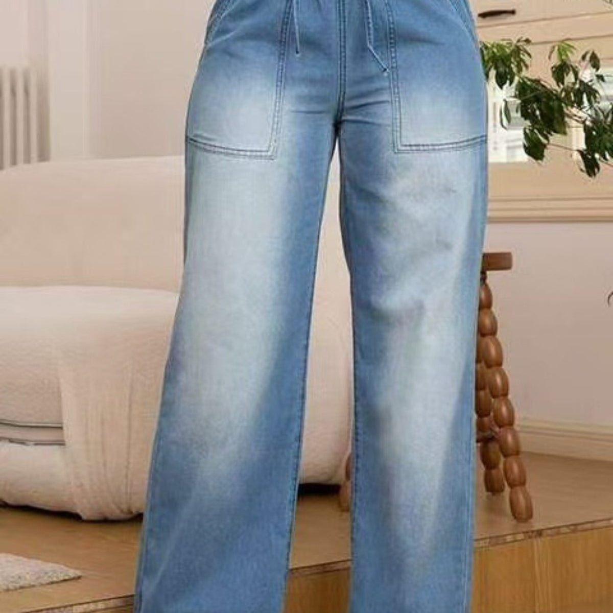Women's Relaxed Wide-Leg Jeans – Casual Wear, Everyday Comfort