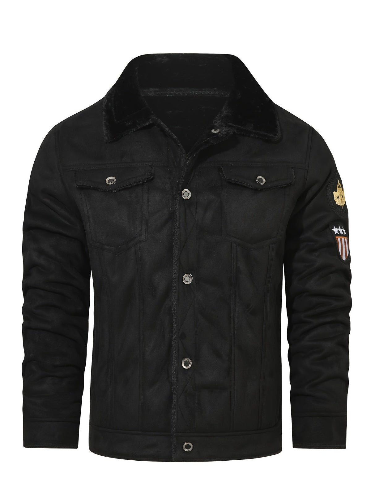 Fleece-Lined Trucker Jacket – Casual Wear, Cold Weather