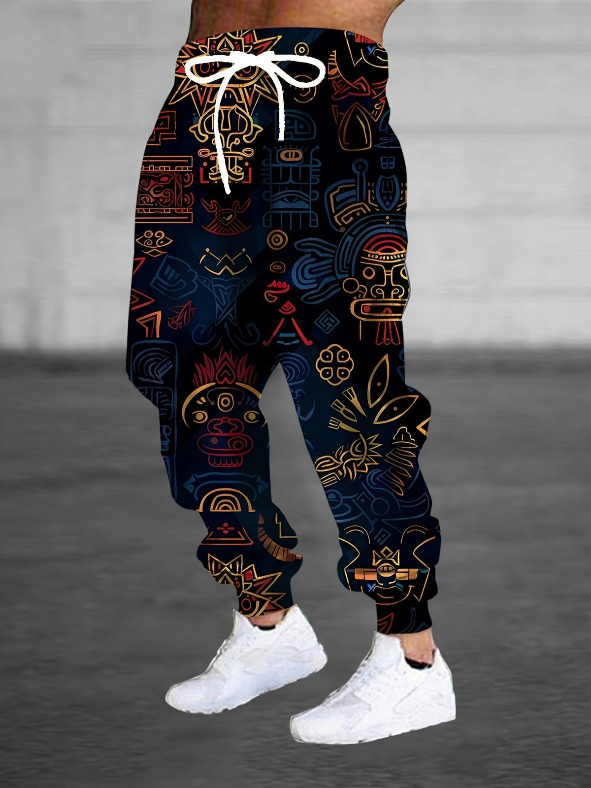 Joggers with Bold Pattern – Casual Wear, Active Lifestyle