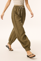 Linen Trousers for Women - Lightweight, Casual Fit, Perfect for Summer Wear