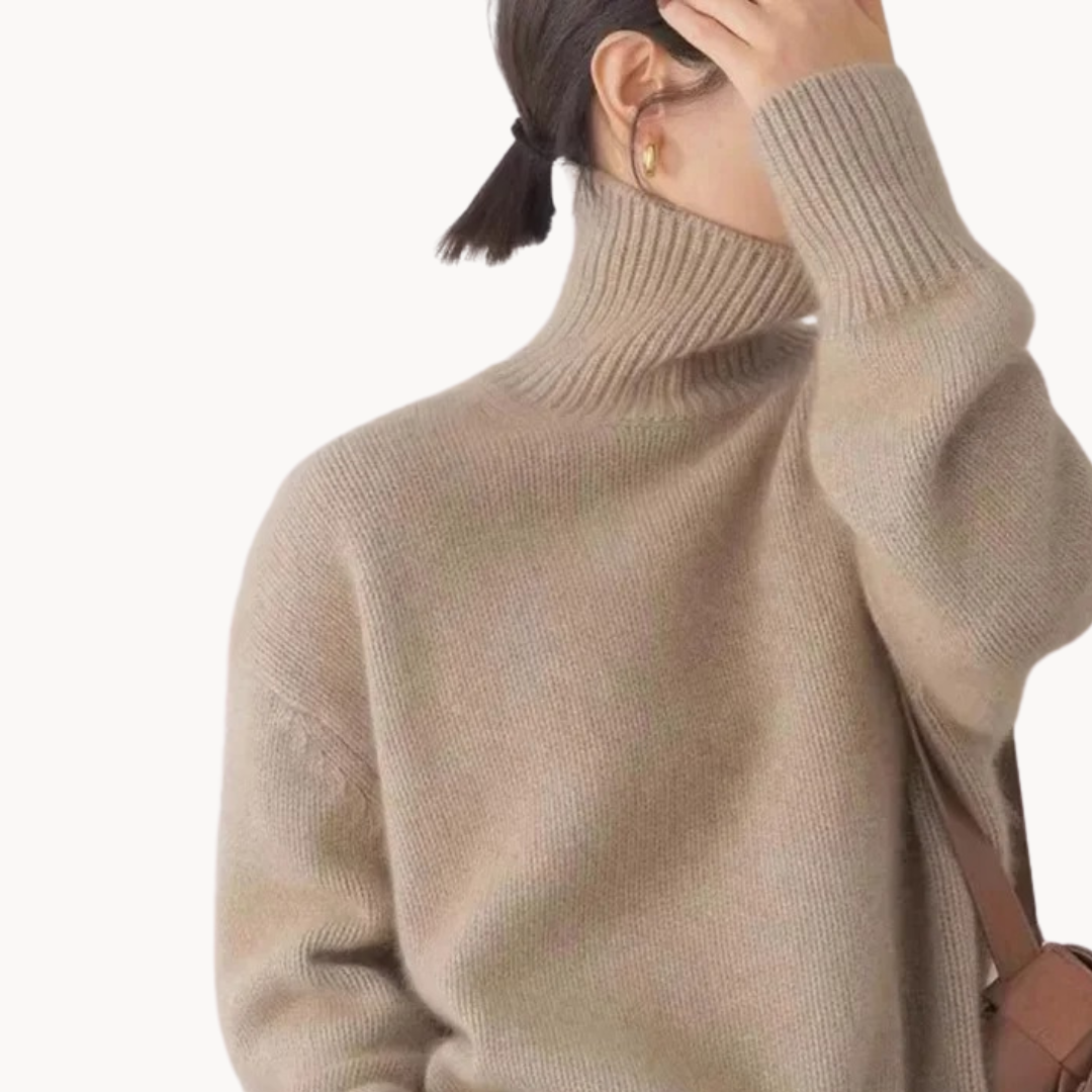 Cashmere Turtleneck Sweater – Casual Wear, Office Style