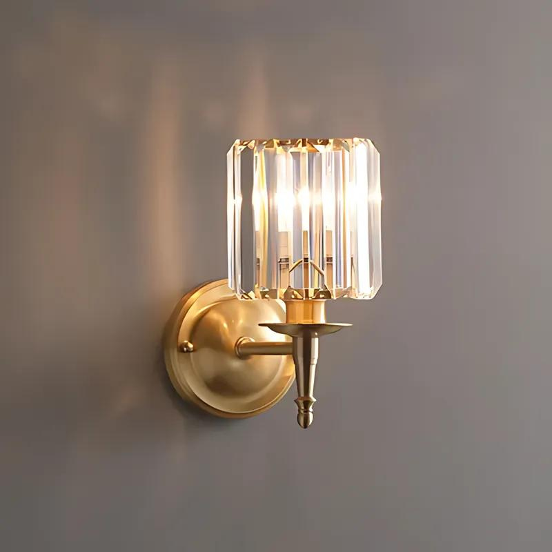 Brass Wall Sconce Light Fixture - Vintage Style Decorative Lighting for Home and Office