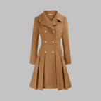 Double-Breasted Coat for Women – Stylish Longline Outerwear for Work & Everyday Wear