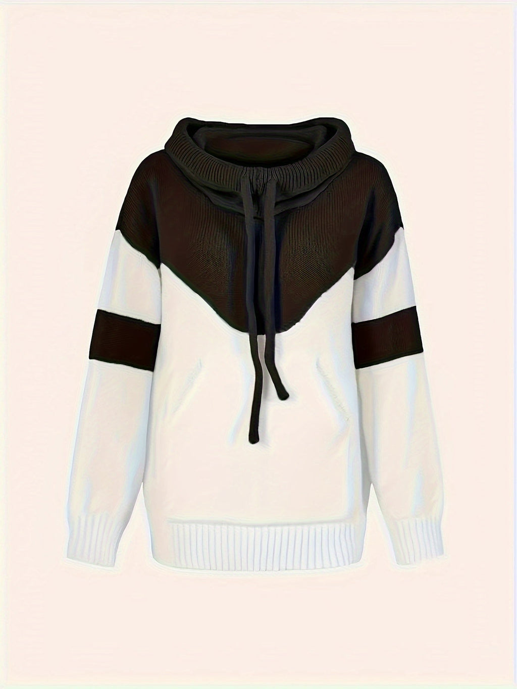 Color-Block Hooded Pullover – Casual Wear, Everyday Comfort