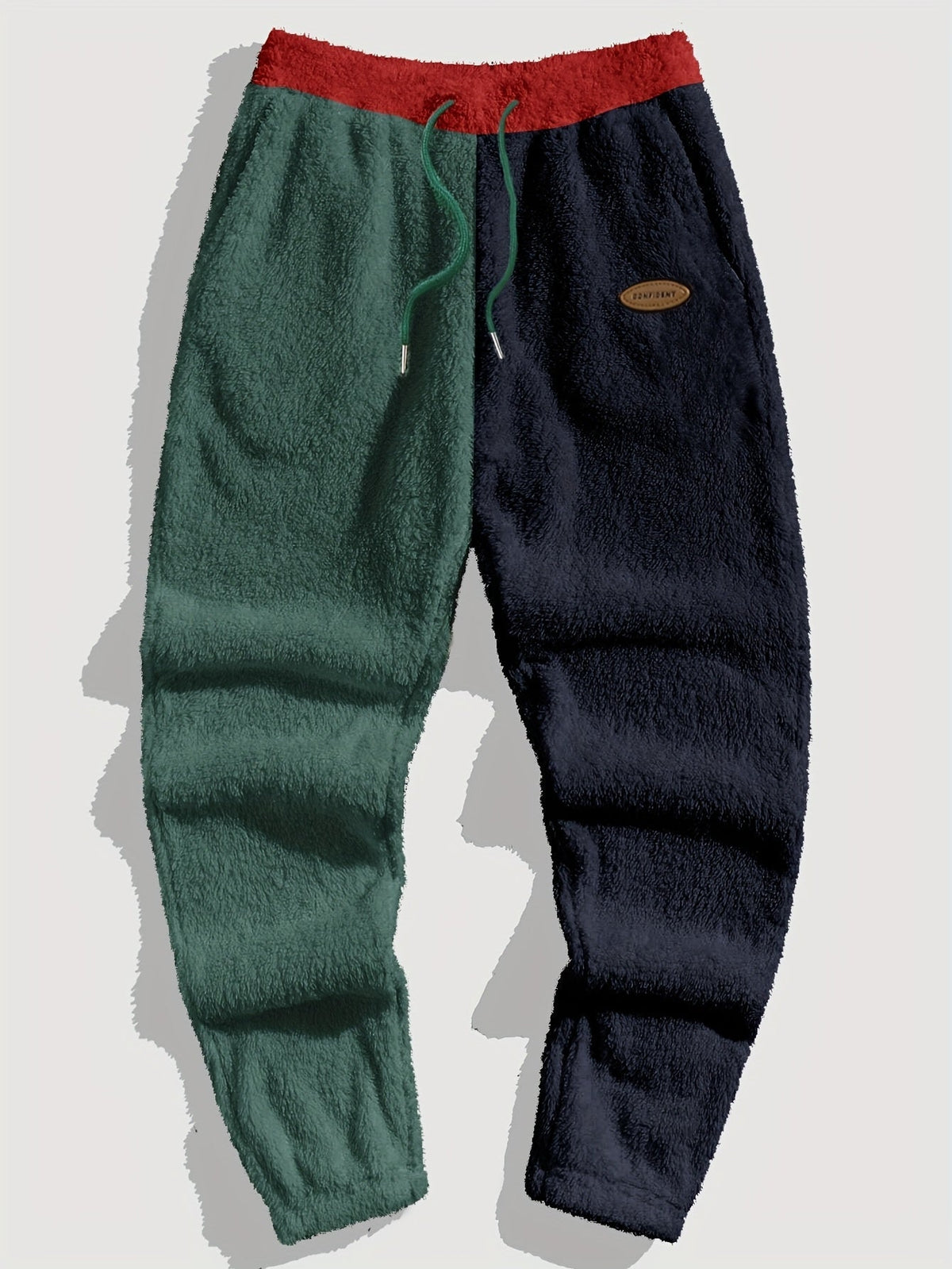 Cozy Color-Block Two-Piece Set – Casual Wear, Comfortable Style