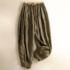 Linen Trousers for Women - Lightweight, Casual Fit, Perfect for Summer Wear