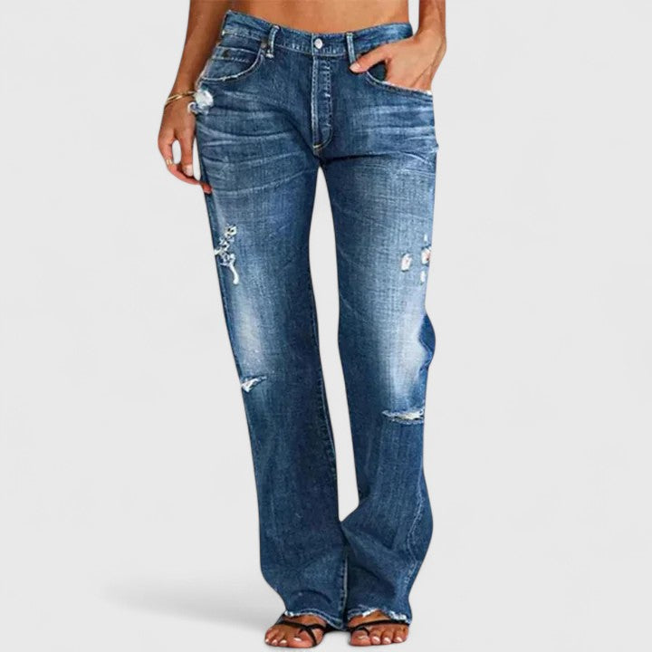 Rugged Wide-Leg Jeans – Casual Wear, Everyday Style