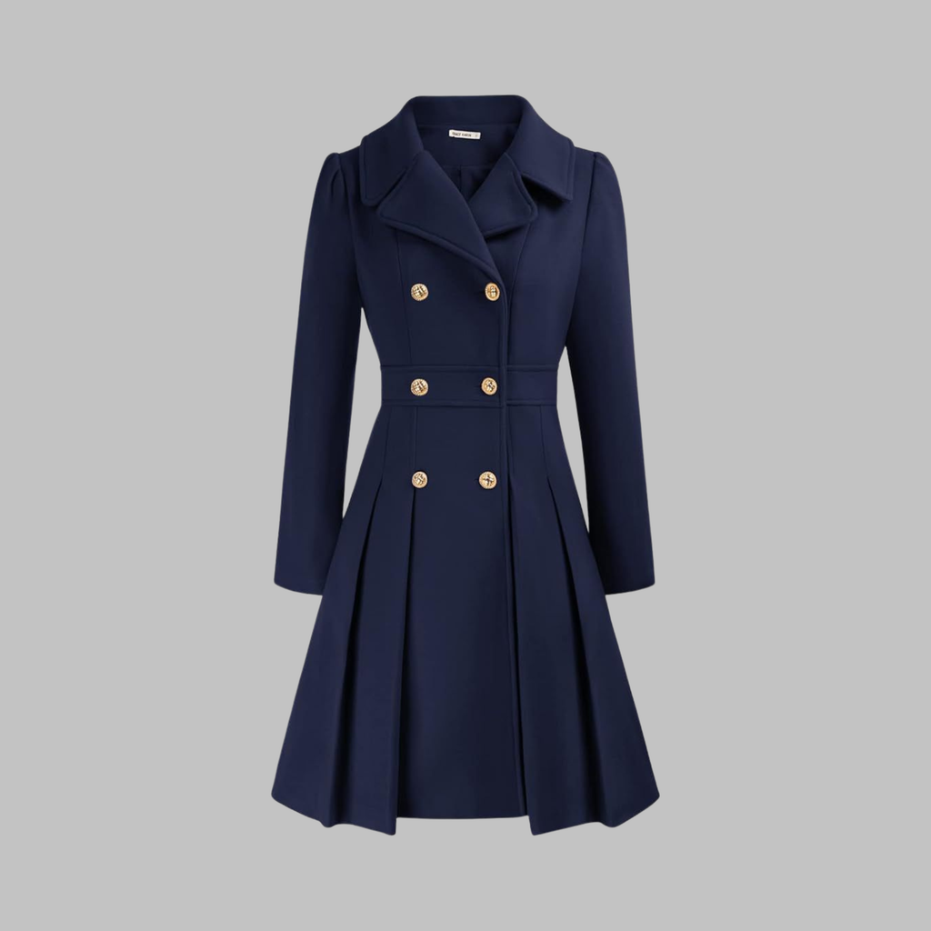 Double-Breasted Coat for Women – Stylish Longline Outerwear for Work & Everyday Wear