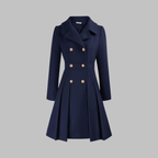 Double-Breasted Coat for Women – Stylish Longline Outerwear for Work & Everyday Wear