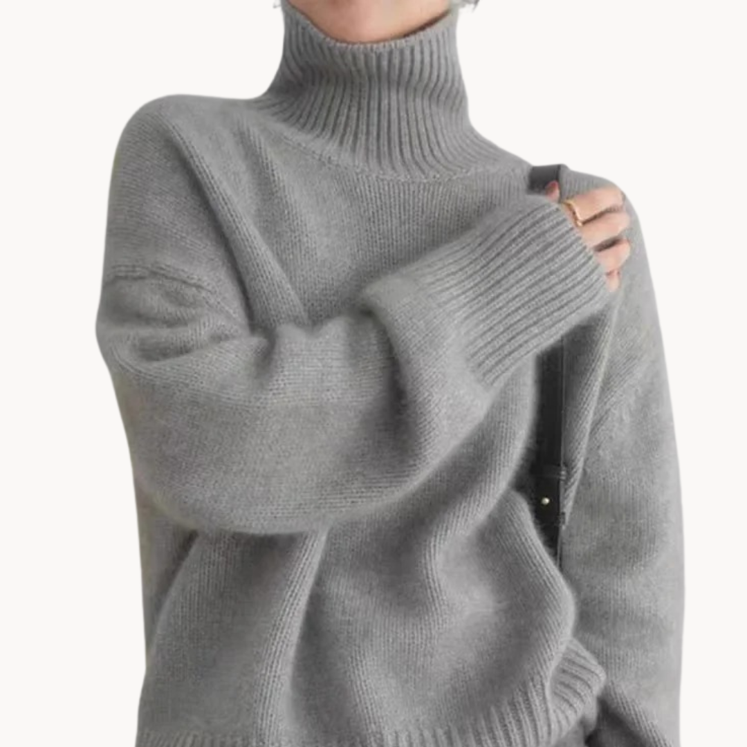 Cashmere Turtleneck Sweater – Casual Wear, Office Style