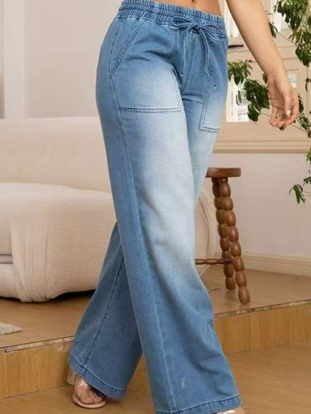 Women's Relaxed Wide-Leg Jeans – Casual Wear, Everyday Comfort