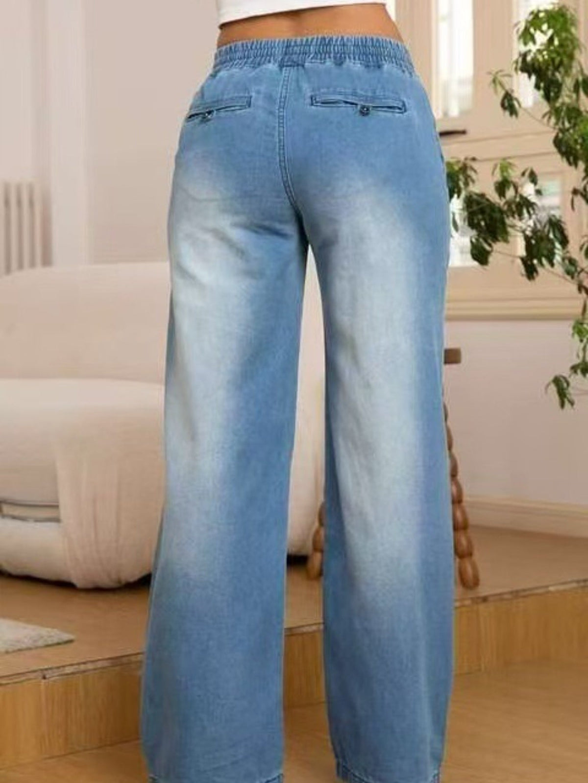 Women's Relaxed Wide-Leg Jeans – Casual Wear, Everyday Comfort
