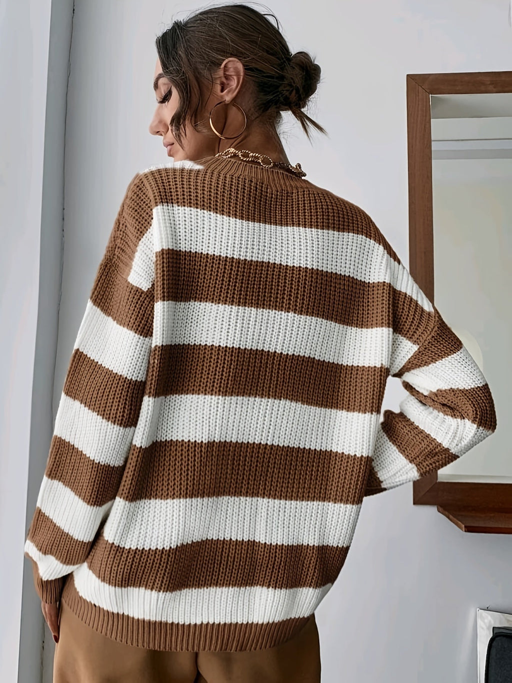 Relaxed Striped Sweater – Casual Wear, Everyday Comfort