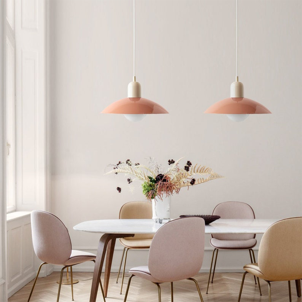 Bauhaus Style Pendant Light Fixture - Modern Metal Design for Dining Room or Kitchen