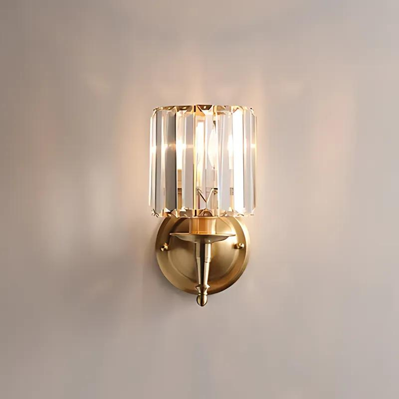 Brass Wall Sconce Light Fixture - Vintage Style Decorative Lighting for Home and Office