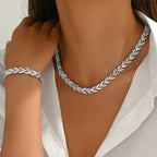 Elegant Rhinestone Set for Women's – Sparkly Evening Accessory for Weddings, Parties & Events