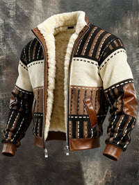 Men's Ivory Sherpa-Lined Zip Jacket – ivory
