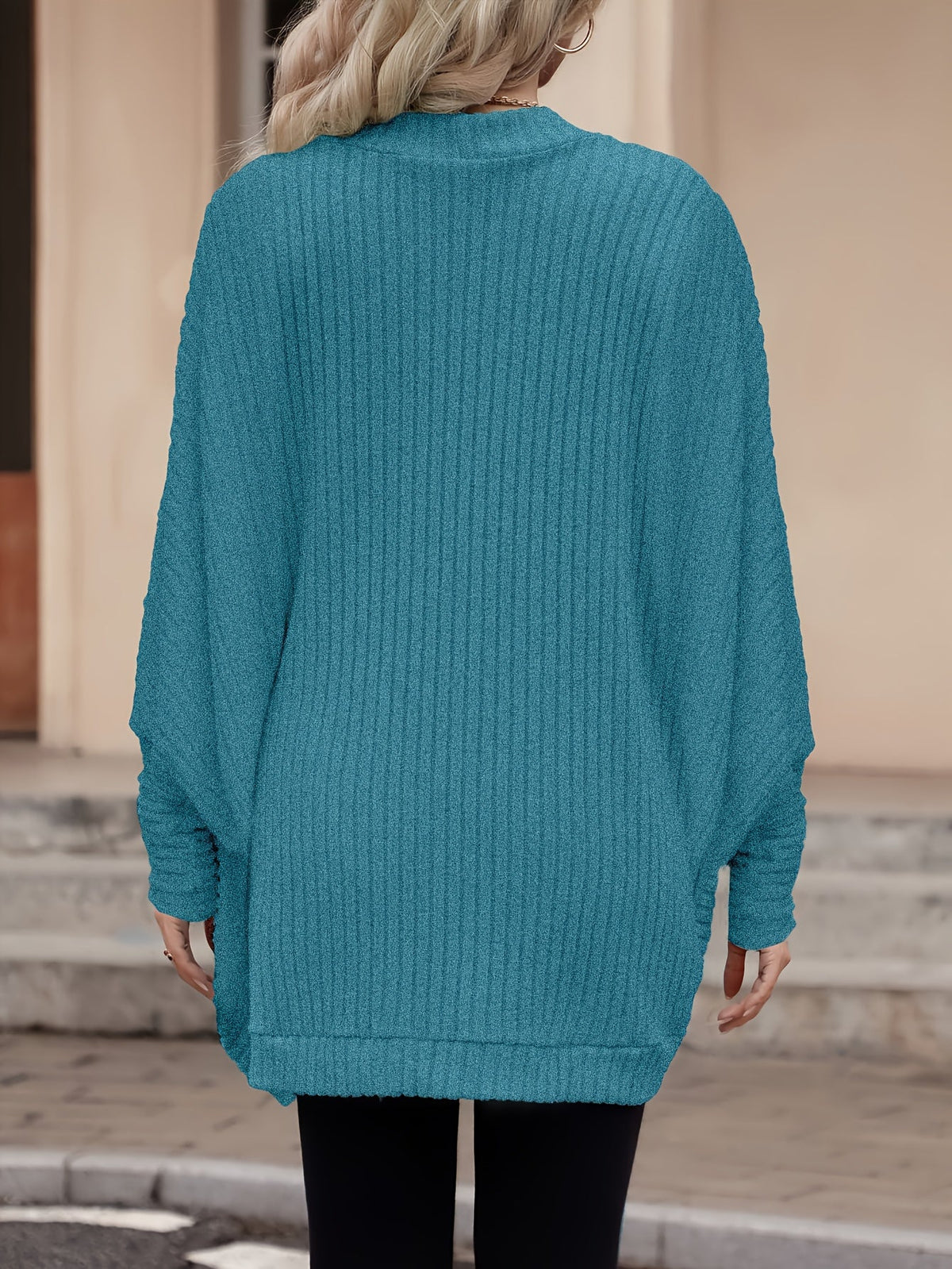 Relaxed Open-Front Cardigan – Casual Wear, Layering