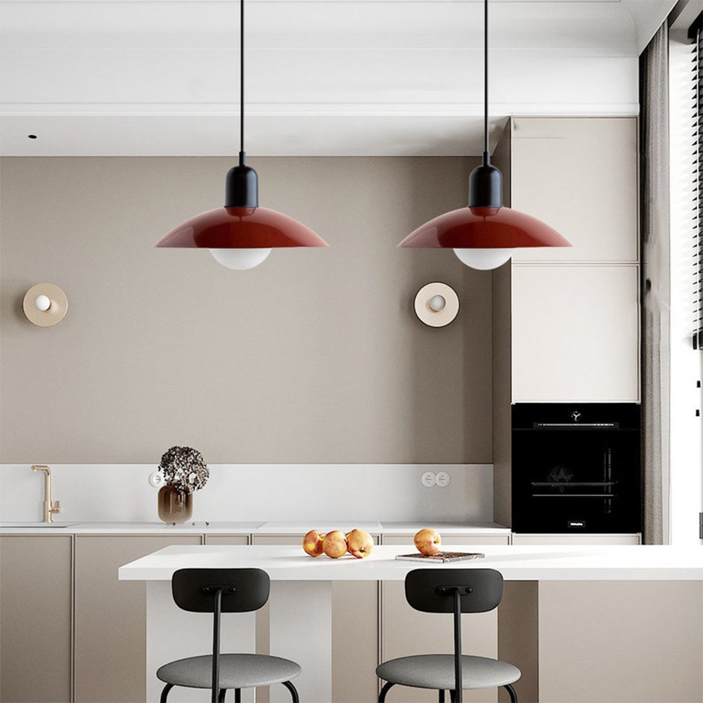 Bauhaus Style Pendant Light Fixture - Modern Metal Design for Dining Room or Kitchen
