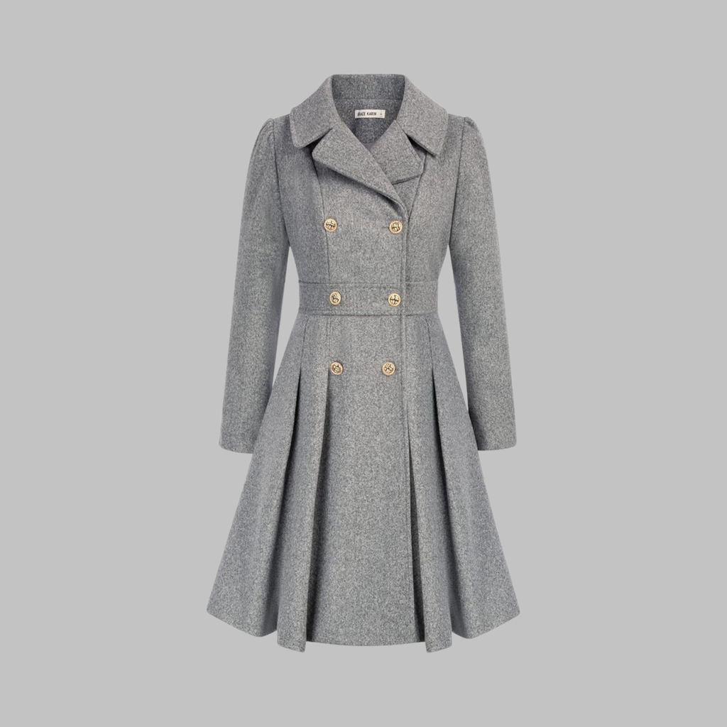 Double-Breasted Coat for Women – Stylish Longline Outerwear for Work & Everyday Wear