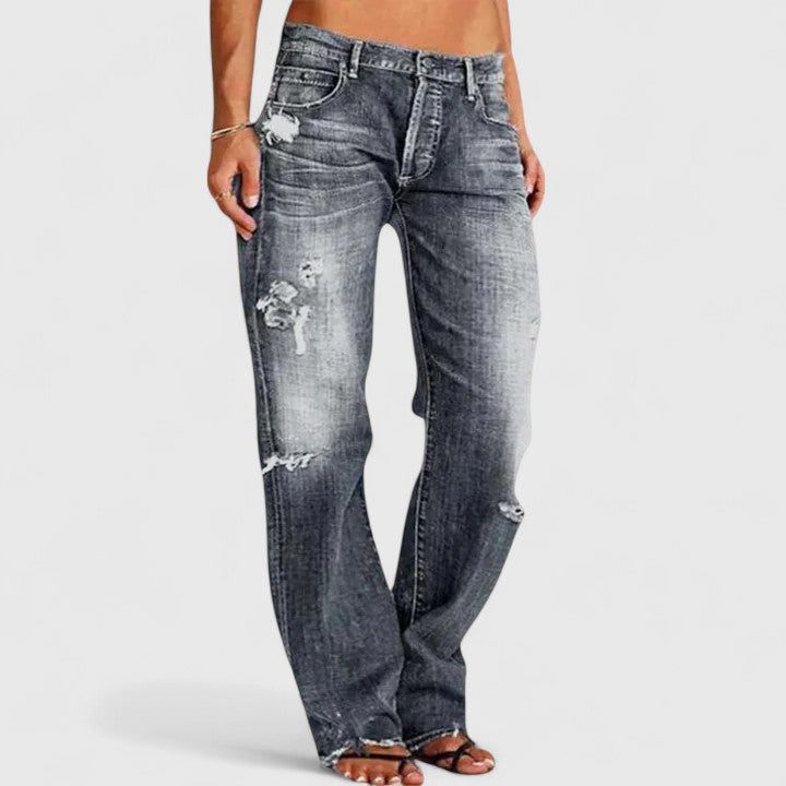 Rugged Wide-Leg Jeans – Casual Wear, Everyday Style