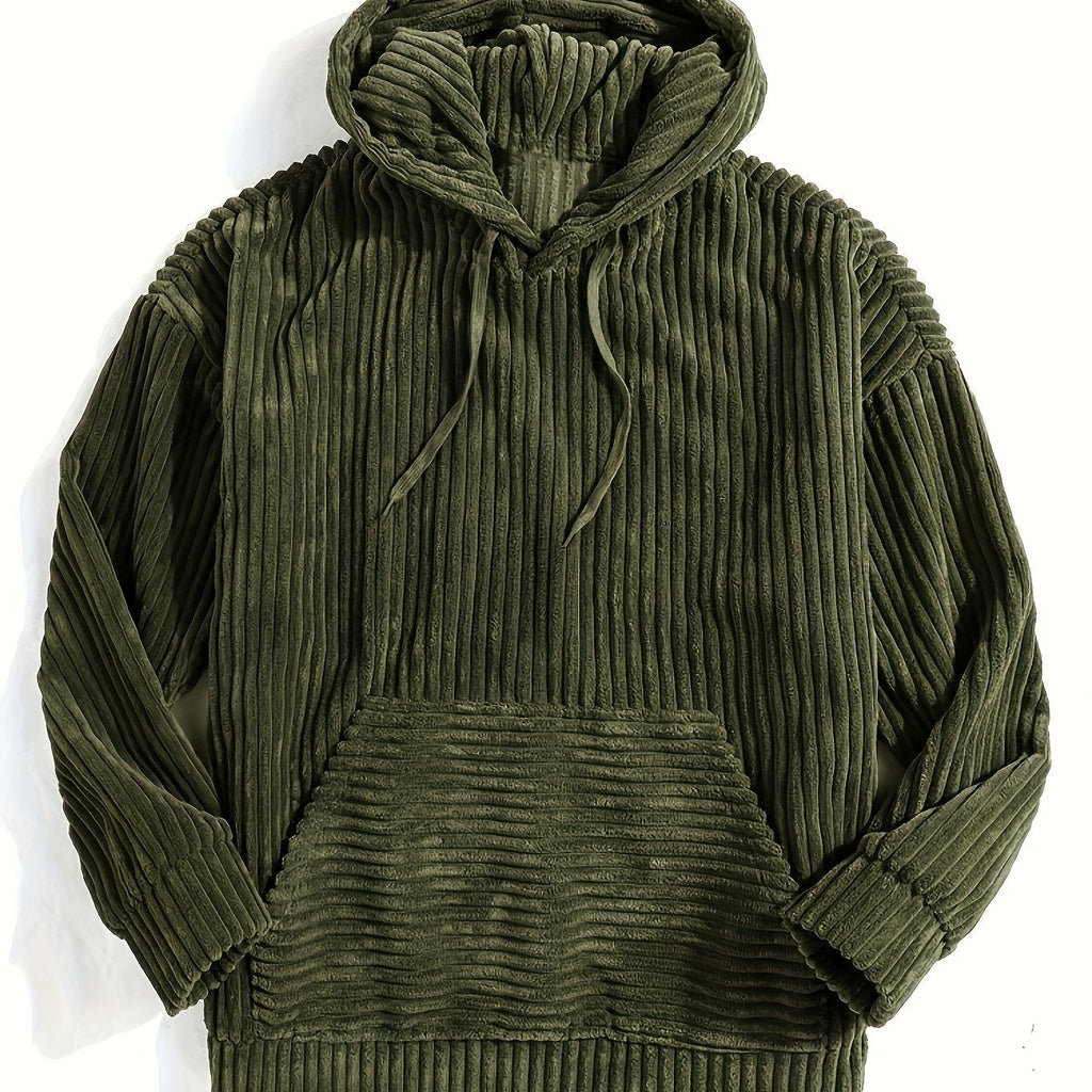 Ribbed Pullover Hoodie – Casual Wear, Everyday Comfort