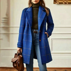 Wool Check Coat – Casual Wear, Office Style